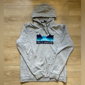 Helly Hansen Men's Gray Logo Hoodie - Gray